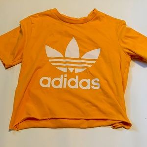 Adidas orange crop top